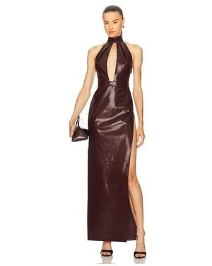 Ilkyaz Ozel Nessa Leather Dress - Multicolour