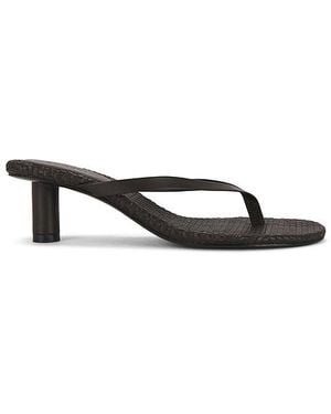 St. Agni Woven Thong Heel - Brown