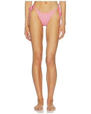 Seafolly Bella Tie Side Rio Bikini Bottom - White