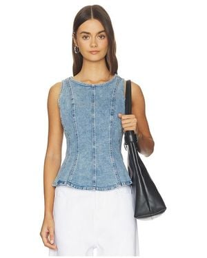 Levi's Leighton Peplum Top - Blue