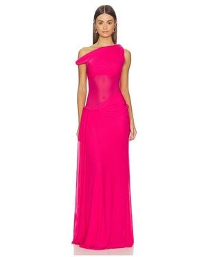 Misha The Sisal Mesh Dress - Pink