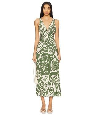 MINKPINK Amos Keyhole Midi Dress - White