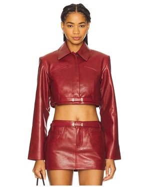 Lamarque Chaqueta Gia En Color Vino Talla (También En Xs, S) - Rojo