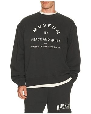 Museum of Peace & Quiet Museum By Pq Crewneck - Black