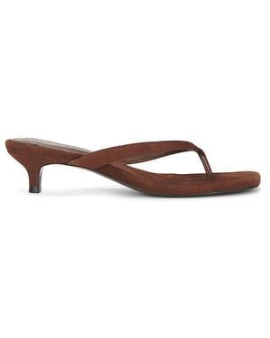 Black Suede Studio Kendal 35 Mule - White