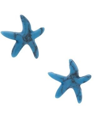 Lele Sadoughi Starfish Stud Earrings - Blue