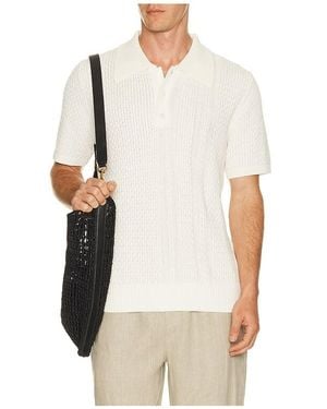 CHE Santino Textured Polo - White