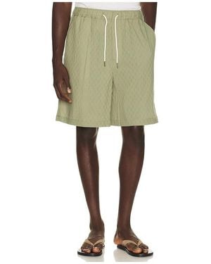 Scotch & Soda Jacquard Seersucker Bermuda Shorts - Green