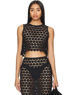 RUMER Capri Crop - Black