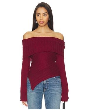 Line & Dot Strick Betty - Rot