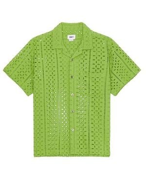 Obey Ayers Woven Eyelet Shirt - Green