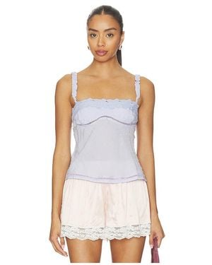 Free People DÉBARDEUR LITTLE LOVE en Lavender - Blanc