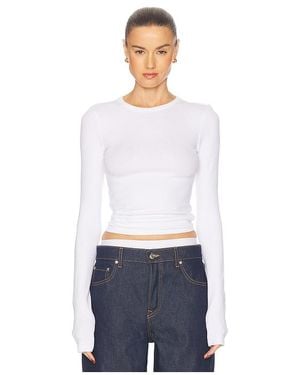 GRLFRND Crew Neck トップ - ホワイト