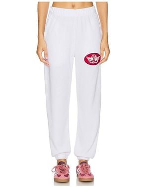 Boys Lie On The Edge Thermal Kimmy Joggers - White