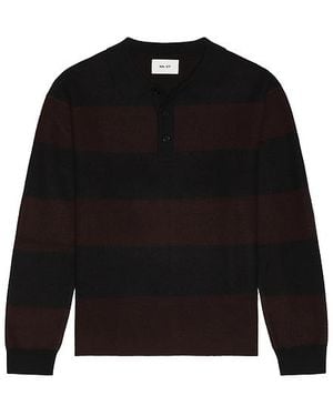 NN07 Rugby-Poloshirt - Schwarz
