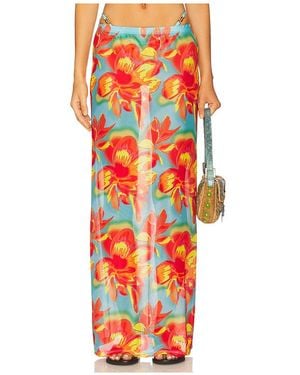 Runaway the Label Falda Miami En Color Azul, Rojo Talla (También En M, S, Xl, Xs)