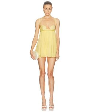 Camila Coelho Elana Mini Dress - Yellow