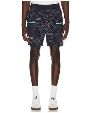 Malbon Mesh Basket Shorts - Blue