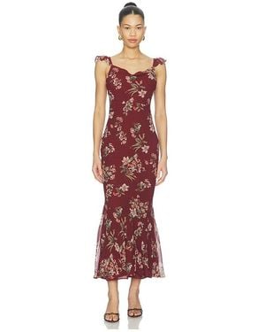 Astr Denisse Dress - Red