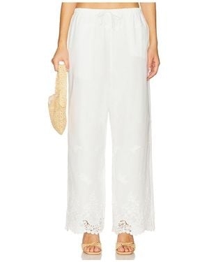 WeWoreWhat Tie Waist Pant - White