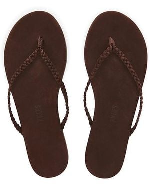 TKEES Lily Braid Sandal - Brown