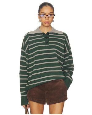 ALL THE WAYS Clydie Polo Jumper - Green