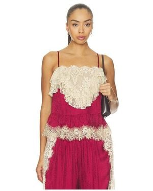 Sea Ethel Solid Camisole Top en Burgundy - Rouge