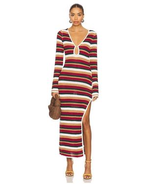 Seven Wonders Maxikleid Aus Strick Mit Ärmeln Benson - Rot