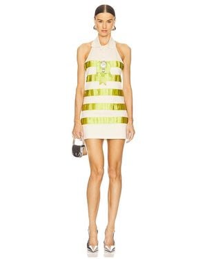 Area Crystal Polo Dress - Yellow