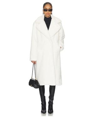 MORE TO COME Calliope Faux Fur Coat - White