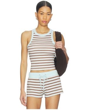 Frankie's Bikinis Emma Thermal Tank Top - Multicolour