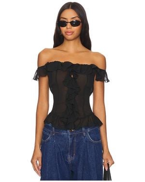 Lioness Timeless Ruffle Top - Blue