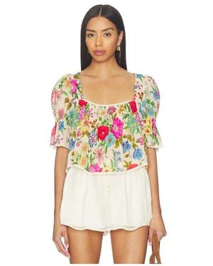 Spell Valley Of The Dolls Short Sleeve Blouse - White