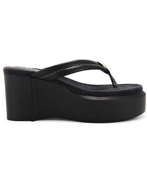 COACH Franki Platform Flip Flop - Black