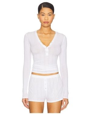 Negative Underwear Whipped Henley - White
