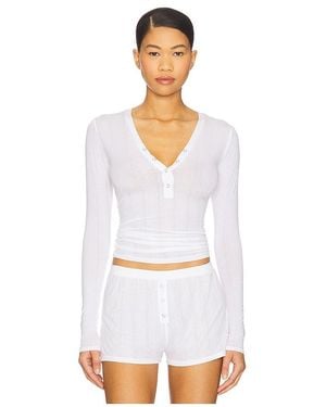 Negative Underwear Henley-Shirt Whipped - Weiß