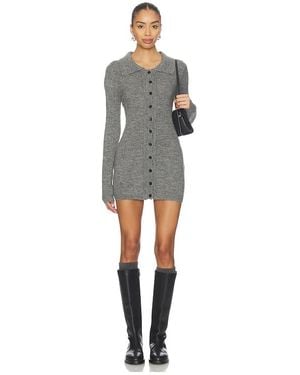 Amelie Teje Norah Knit Mini Dress - Gray
