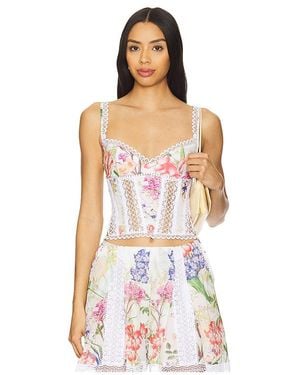 Charo Ruiz Ärmelloses Oberteil Poppy - Weiß