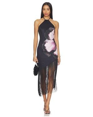 MORE TO COME Deirdre Halter Midi Dress - Black
