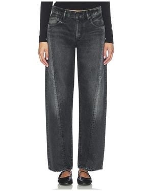 Moussy Largo Remake Wide Tapered Jeans - Black