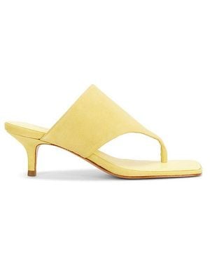 SCHUTZ SHOES Sage Mid Stiletto Sandal - Yellow
