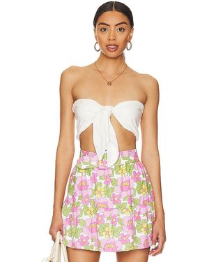 Show Me Your Mumu Kenny Tie Top - White