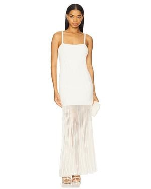 Nicholas Lyra Milano Stitch Midi Dress - White
