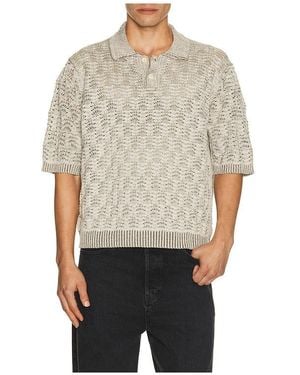 Corridor NYC Cable Lace Polo - Grey