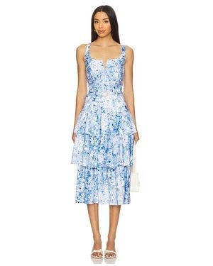 Generation Love Celeste Floral Poplin Dress - ブルー