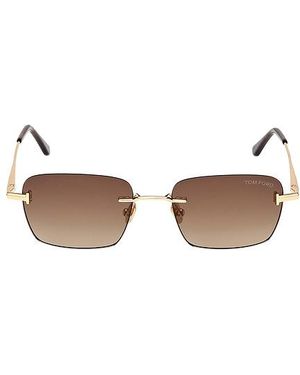 Tom Ford Rectangular Sunglasses - Brown