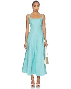 ALIGNE Fernanda Seam Detail Midi Dress - Blue