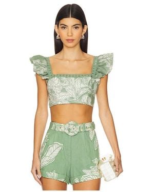 Hemant & Nandita Crop Top - Green