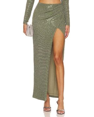 Camila Coelho Martin Maxi Skirt - Green