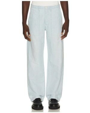 President's Fatigue Original Chambray Trousers - White